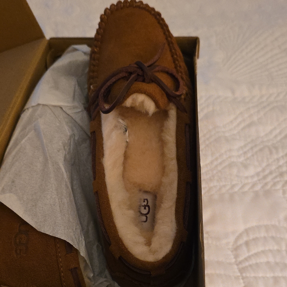 UGG Brown Suede Slippers